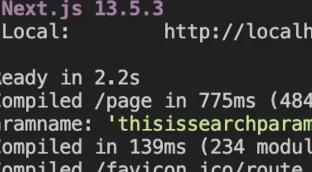 Next.js 현재 페이지의 URL search params에 접근하기